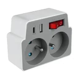 Розгалужувач 2x2P+USB A USB C - мініатюра 2