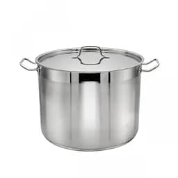 Кастрюля из нержавеющей стали с крышкой 26 л, Zauberg Серый 86465