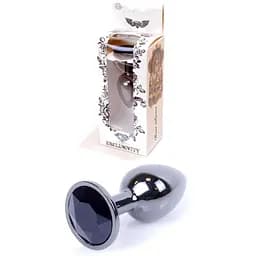 Анальная пробка Boss Of Toys Boss Series - Jewellery Dark Silver Plug Black S, BS6400029, Серебряный / Черный