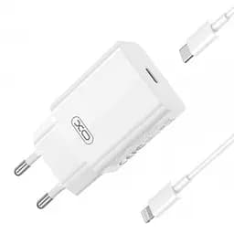 Мережевий зарядний пристрій XO L126 USB-C PD20W Fast Charging Charger Білий - мініатюра 3