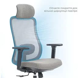 Офісне крісло OfficePro Wave OC599-B-DG-DG Black/Dark Gray [148648] - мініатюра 7