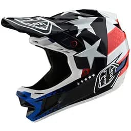 Велошолом Troy Lee Designs D4 Composite Freedom 2.0 Red/White S (1106-140777002)