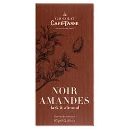 Шоколад черный Cafe-Tasse c миндалем 85 г (873287)