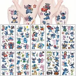Дитячі тимчасові тату Fresh Tattoo Ліло та Стіч lilo-stich-tattoo-10, 12х7 см - мініатюра 3