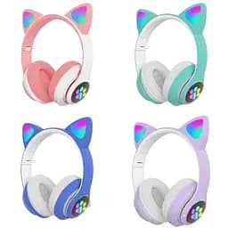 Бездротові навушники Cat STN-28 / Гарнітура з мікрофоном FM радіо Bluetooth червоний - мініатюра 2