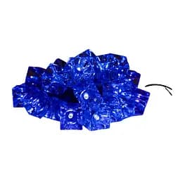 Світлодіодна новорічна гірлянда Devilon акрилові льодяні кубики IP44 LED 2.4 м 24 л синій (040254)