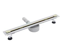 Трап для душу Rea Neo 80 Ultra Slim Pro brushed gold REA-G9805 - мініатюра 3