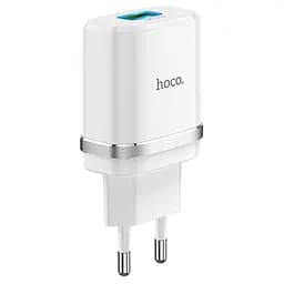 Зарядний пристрій Hoco C12Q Smart Адаптер мережевий блок живлення 18 Вт білий