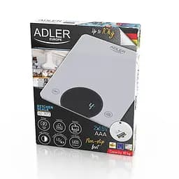 Ваги кухонні з LCD-дисплеєм Adler AD 3173 10kg silver - мініатюра 5