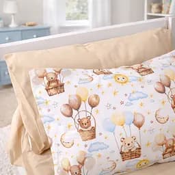 Комплект постільної білизни MirSon бязь Sky Friends 2x143x210 см (2200012564424) - мініатюра 2