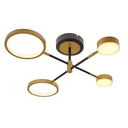 Люстра стельова Brille в спальню LED 38W WW BK (BL-760С/4) - мініатюра 3
