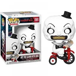 Фігурка Funko Pop Жахаючий Клоун Арт Terrifier Art the Clown with Bike 10 см FP T CA 1591