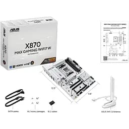 Материнська плата Asus X870 MAX Gaming WIFI7 W - мініатюра 2
