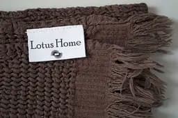 Рушник Lotus Home - Rius dark brown темно-коричневий 90x170 - мініатюра 3