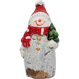 Декоративна новорічна фігурка Devilon Сніговик 6.7х5.7х13.5 см (022878)