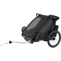 Дитяча коляска Thule Chariot Sport 2 Double (Black) (TH 10201031) - мініатюра 7