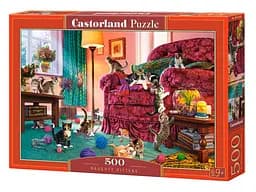 Пазлы Castorland Непослушные котята, 500 элементов, 47x33 см, B-53254
