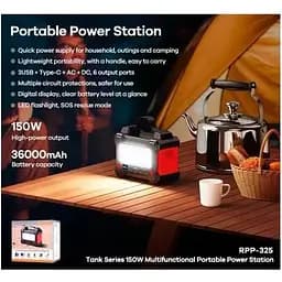Портативна електростанція Remax Tank Series 150W Power Station RPP-325 36000mAh RPP-325 - мініатюра 6