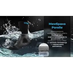 Шкарпетки DexShell Ultra Thin Crew BLK водонепроникні M чорні - мініатюра 2