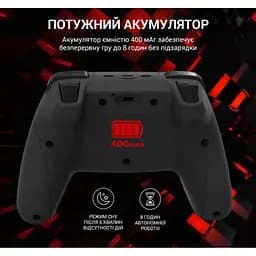 Геймпад джойстик GamePro GP-600 Black 2.4G Wireless PC/PS3/Android - мініатюра 8