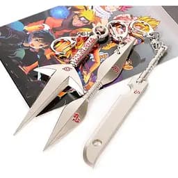 Набір брелоків Naruto зброя Ніндзі 3 шт. (N 27.159)