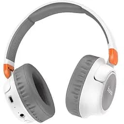 Bluetooth Стерео Гарнітура Hoco W43 | BT5.3, AUX / TF, 25h, Touch Control | Білий