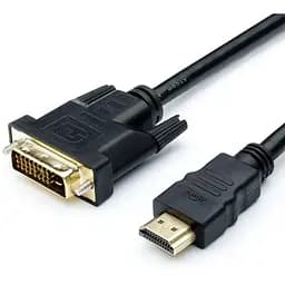 Кабель Atcom HDMI - DVI (M/M), single link, 24+1 pin, ферит, 1.8 м, Black (AT3808)
