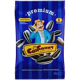 Семена подсолнечника Сан Саныч Премиум полосатые жареные 60 г