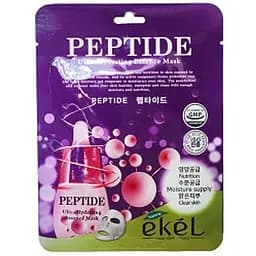 Тканинна маска для обличчя Ekel з пептідами, 25 мл