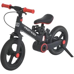 Велосипед-трансформер MB 1021-1 дитячий 2 в 1 Prof1 Kids 12 зі знімними колесами чорно-червоний