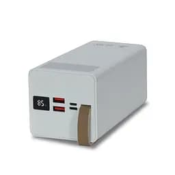 Повербанк 50000mAh Power Bank Kraft TPB-2350 White 22.5W QC3.0 LED-ліхтар (43-00038) - мініатюра 2