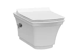 Унитаз подвесной с функцией биде Idevit Neo Classic Iderimless с сидением Soft Close SETK3304-0617-001-1-6000, Белый