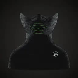 Бафф Buff Dryflx+ Neckwarmer Чорний - мініатюра 2