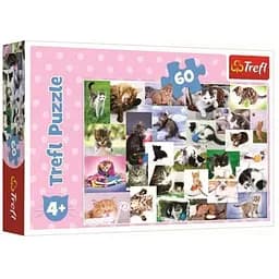 Пазл Trefl Світ котів колаж 60 ел. (17332)