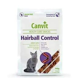 Canvit HAIRBALL CONTROL 100 г - напіввологі функціональні ласощі для кішок