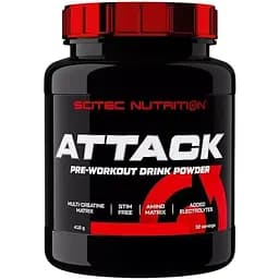 Передтренувальний комплекс Scitec Nutrition Attack, 416 грам - Кривавий апельсин