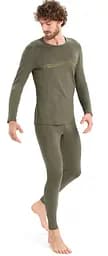 Термокофта Icebreaker 200 Oasis LS Crewe Ski Stripes Men Loden Heather M (1052-IB0 A56 HU069 M) - мініатюра 4