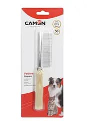 Расческа на 50 зубцов с деревянной ручкой Camon 2.5х15см