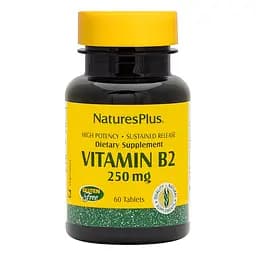Рибофлавін (Вітамін B2) Nature's Plus 250 мг 60 таблеток