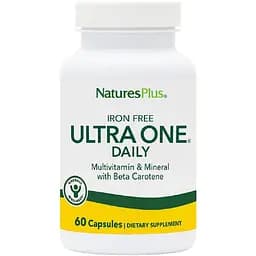 Мультивитамины ежедневные Nature's Plus Ultra One без железа 60 капсул (NTP30081)