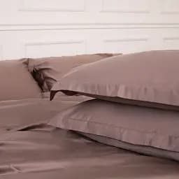 Простирадло на резинці MirSon Tencel №08 Beige 100x200 см темно-бежеве (2200009637407) - мініатюра 6