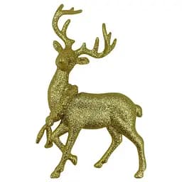 Елочная игрушка MIS LT Олень 8,5х13х3 см золотой