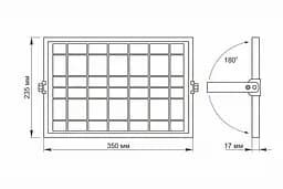 LED прожектор автономний VIDEX 1000LM 5000K 3.2V - мініатюра 10