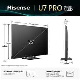 LED-телевізор Hisense 75U7Q PRO (7134201) - мініатюра 2