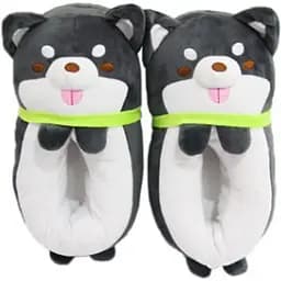 Тапочки Сartoon slippers Шиба Іну чорний сезам 22.036