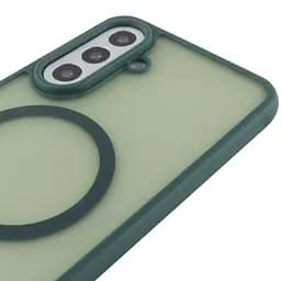 Чохол TPU Bloom with MagSafe для Samsung Galaxy S25 FE Green - мініатюра 4
