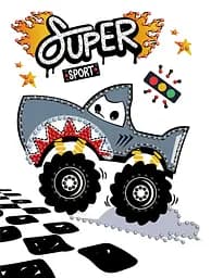 Алмазна мозаїка вибіркова Машина-акула 15×20 см AMV1230