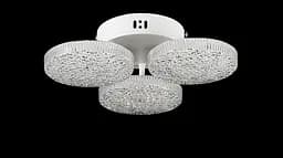 Люстра стельова LED Splendid Ray L3180/3, 3 лампи, 32 см, білий, з пультом, сучасний стиль