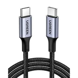 Кабель USB 2.0 Type-C M-M, 3 м, 100W Чорний, Alu Case with Braid US316 UGREEN - мініатюра 2