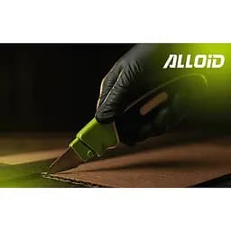 Ніж Alloid Building Tools алюмінієвий прогумований з висувним трапецеподібним лезом (HA-1854) - мініатюра 8